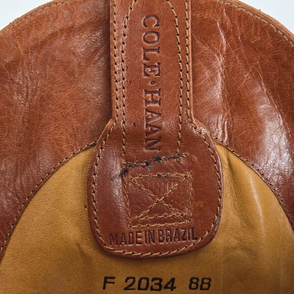 Vintage Cole Haan Cowgirl Boots Women size 8B Woven Cowgirl Cowboy Western Boots - Picture 6 of 15